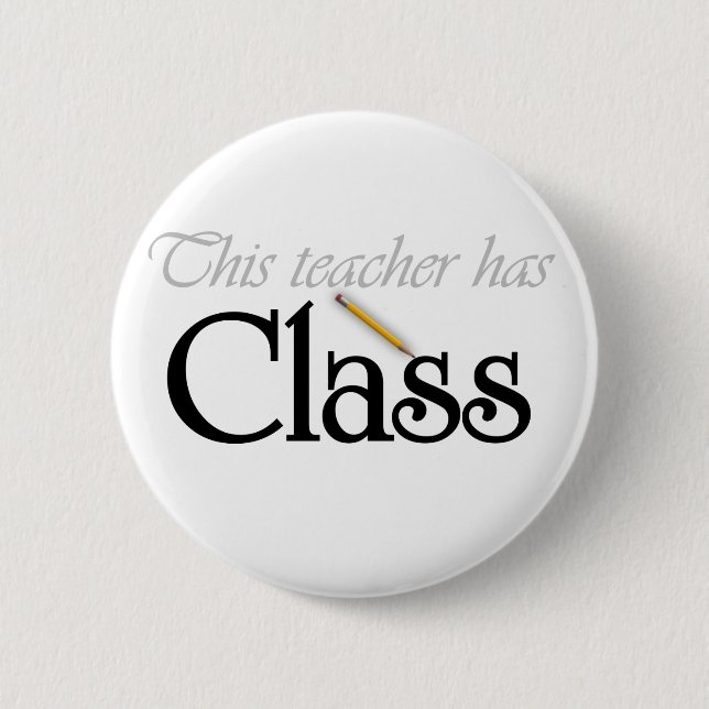 Chapa Redonda De 5 Cm Este profesor tiene clase (Anverso)
