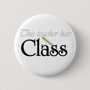 Chapa Redonda De 5 Cm Este profesor tiene clase