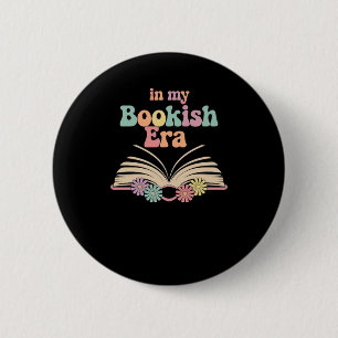 Chapa Redonda De 5 Cm Estética de la era de Bookish - Diseño de amante d