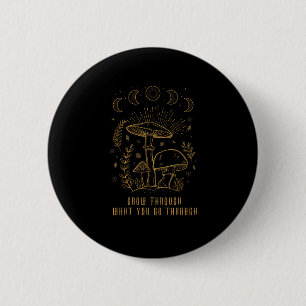 Chapa Redonda De 5 Cm Estética Goblincore Academia Cottagecore Hongo