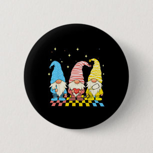 Chapa Redonda De 5 Cm Estetoscopio de Gnomos de Enfermera Huevos Pascua 