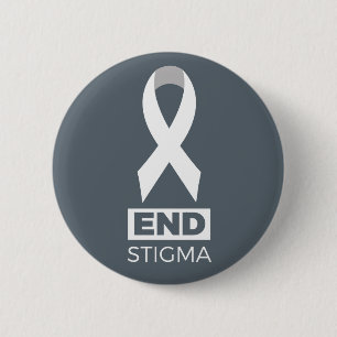 Chapa Redonda De 5 Cm Estigma del extremo para el Pin. del cáncer de