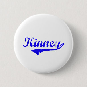 Chapa Redonda De 5 Cm Estilo de la obra clásica del apellido de Kinney