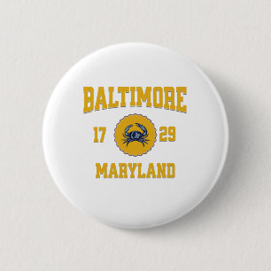 Chapa Redonda De 5 Cm Estilo de la Universidad de Baltimore Maryland