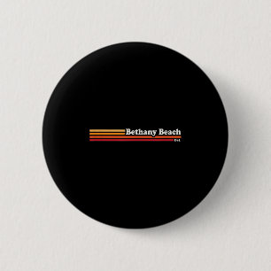 Chapa Redonda De 5 Cm Estilo gráfico de los años 80 Bethany Beach Delawa