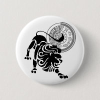 Estilo griego Leo Lion Zodiac Chart