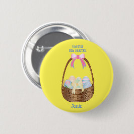 Chapa Redonda De 5 Cm Estiloso Bliss de Pascua