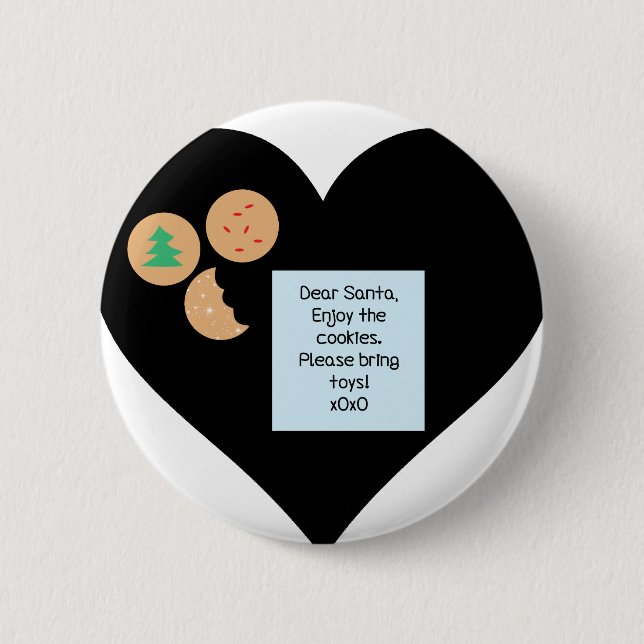 Chapa Redonda De 5 Cm Estimado Papá Noel - Por Favor Traiga Juguetes (Anverso)