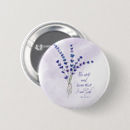 Chapa Redonda De 5 Cm Estímulo Cristiano Lavanda con Escrituras 