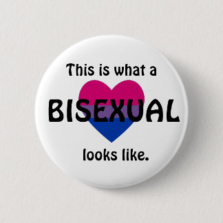 Chapa Redonda De 5 Cm "Esto es lo que se parece un bisexual" insignia