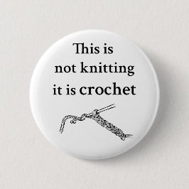 Chapa Redonda De 5 Cm Esto no es tejer es crochet