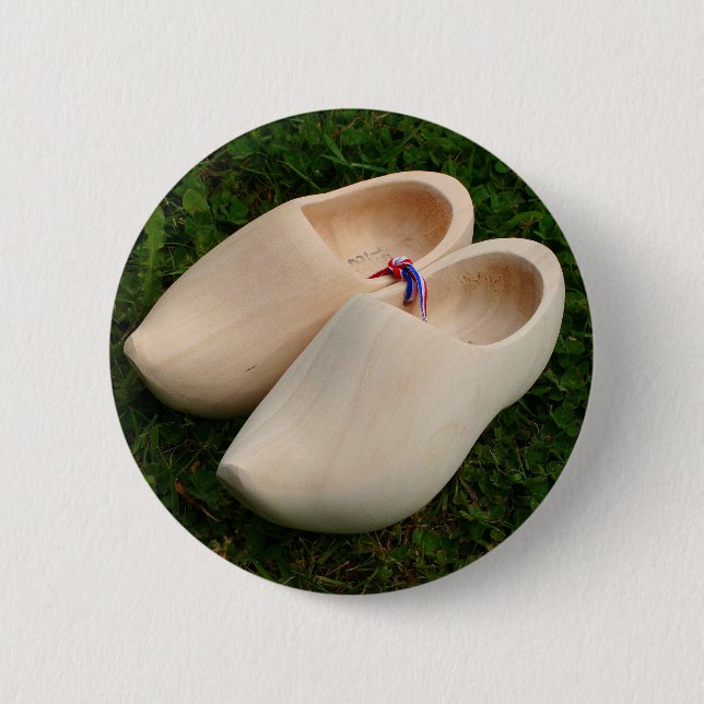 Chapa Redonda De 5 Cm Estorbos de madera holandeses (Anverso)