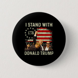 Chapa Redonda De 5 Cm Estoy de acuerdo con Trump Funny Trump 2024