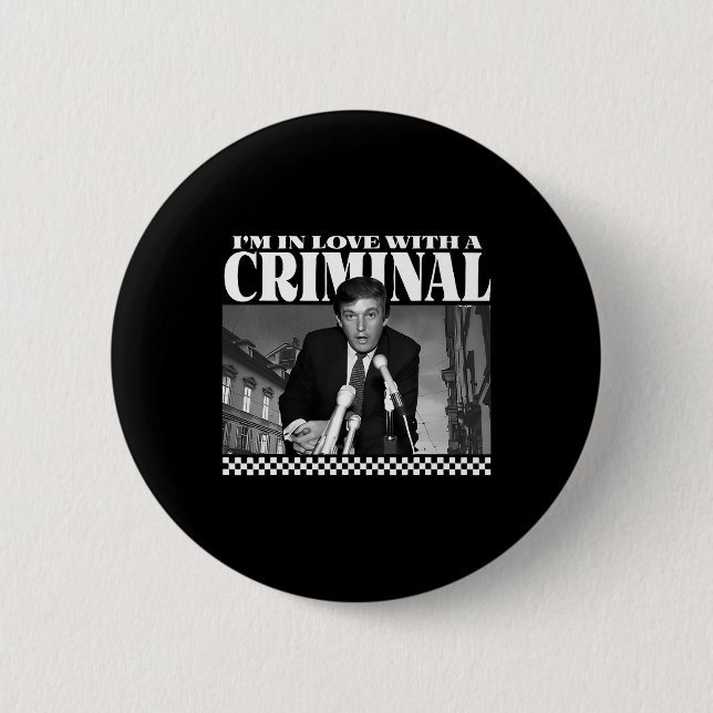 Chapa Redonda De 5 Cm Estoy enamorada de un criminal (Anverso)
