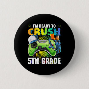 Chapa Redonda De 5 Cm Estoy listo para aplastar el video de 5º grado Ck 