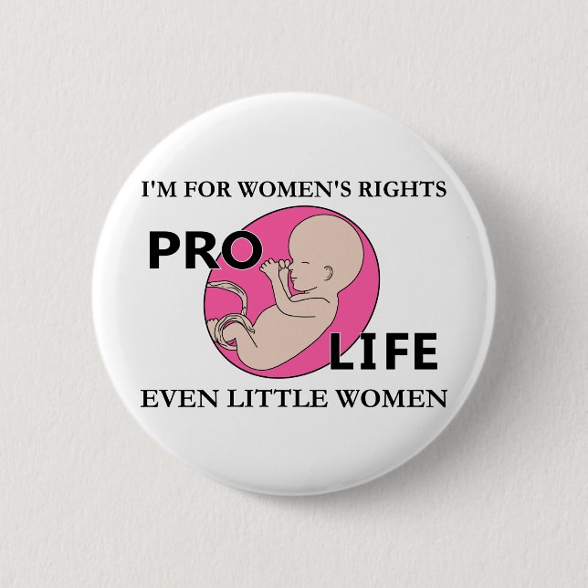 Chapa Redonda De 5 Cm Estoy para mujeres de las derechas de las mujeres (Anverso)