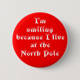 Chapa Redonda De 5 Cm Estoy sonriendo porque-botón