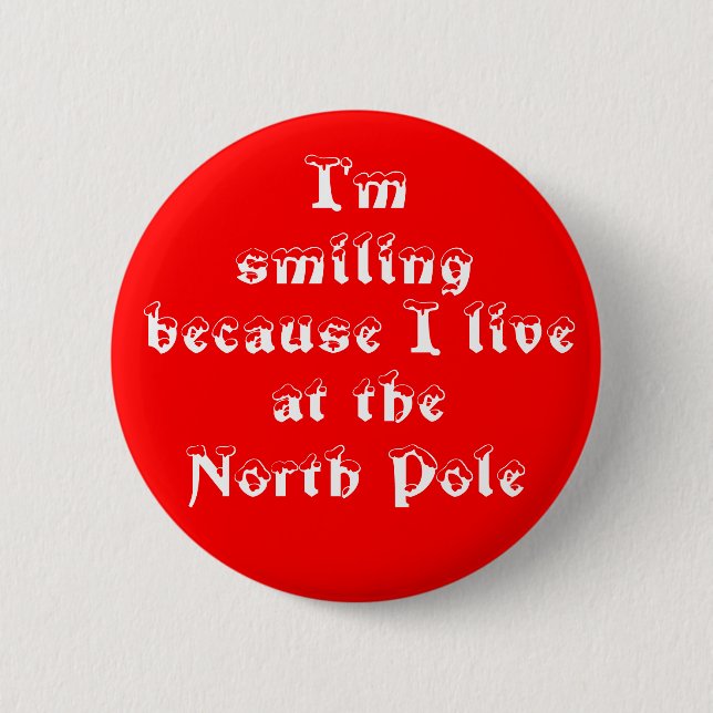 Chapa Redonda De 5 Cm Estoy sonriendo porque-botón (Anverso)