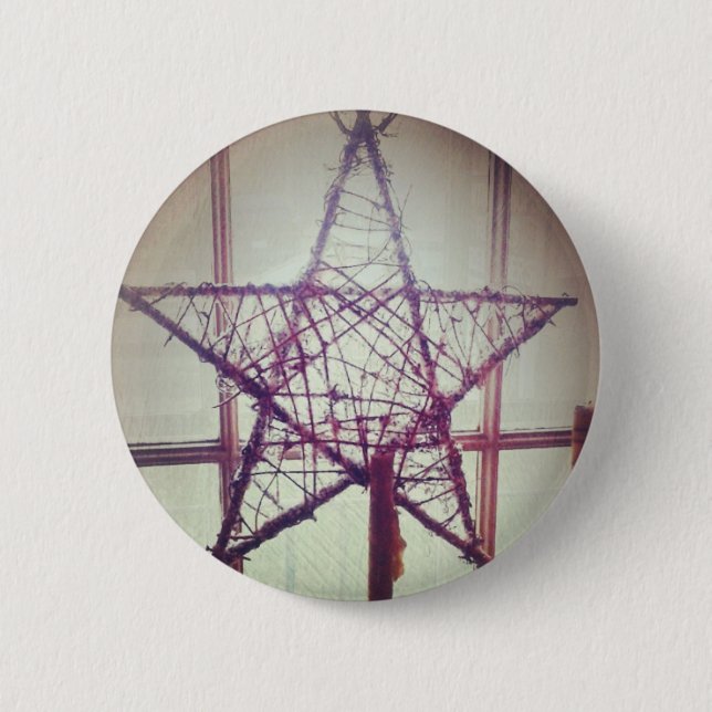 Chapa Redonda De 5 Cm Estrella (Anverso)