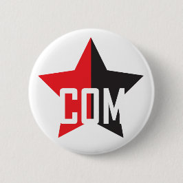 Chapa Redonda De 5 Cm Estrella Anarcho-Comunista