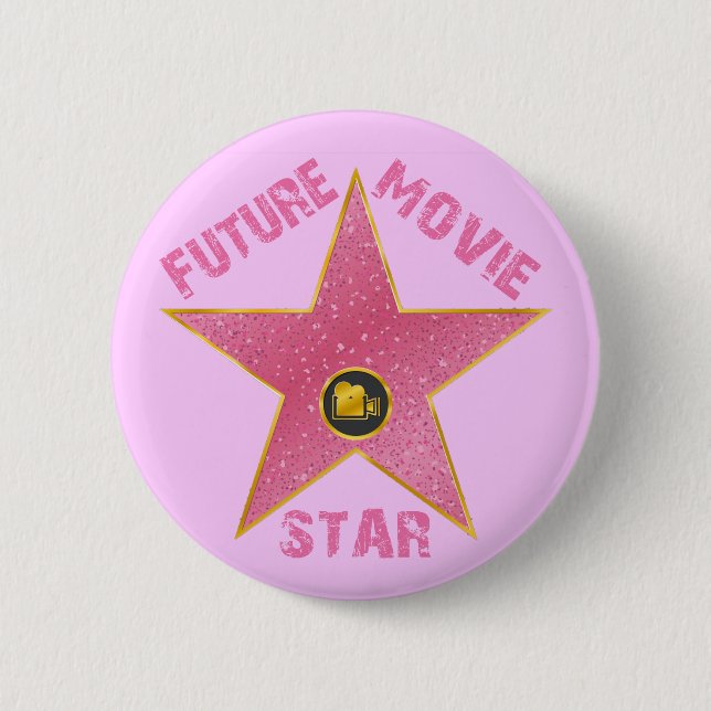 CHAPA REDONDA DE 5 CM ESTRELLA DE CINE FUTURA (Anverso)