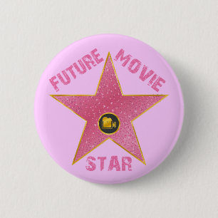 CHAPA REDONDA DE 5 CM ESTRELLA DE CINE FUTURA