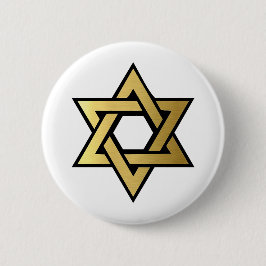 Chapa Redonda De 5 Cm Estrella de David Jewish Button