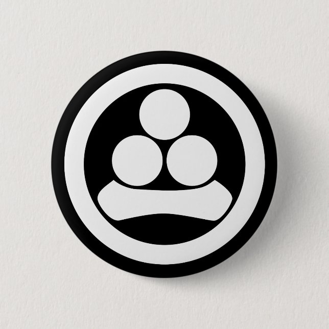 Chapa Redonda De 5 Cm Estrella de Watanabe en círculo (Anverso)