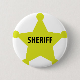 Chapa Redonda De 5 Cm estrella del sheriff
