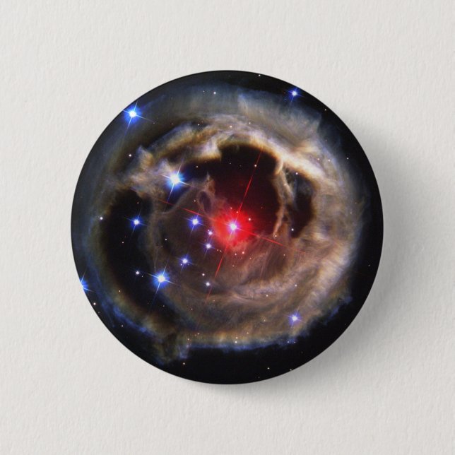 Chapa Redonda De 5 Cm Estrella roja (Anverso)