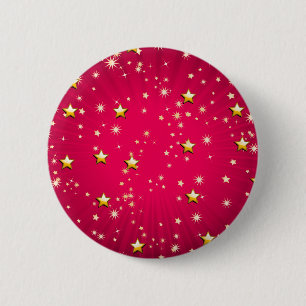 Chapa Redonda De 5 Cm Estrellas