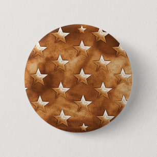 Chapa Redonda De 5 Cm Estrellas