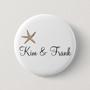 Chapa Redonda De 5 Cm Estrellas de mar simples