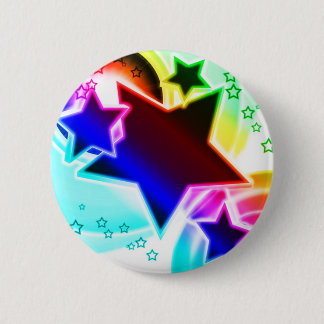 Chapa Redonda De 5 Cm Estrellas del arco iris