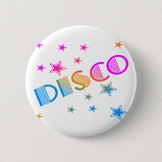 CHAPA REDONDA DE 5 CM ESTRELLAS RETRO DISCO DE COREY TIGER 1980