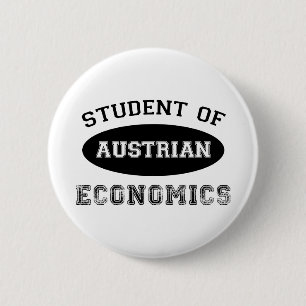 Chapa Redonda De 5 Cm Estudiante de la economía austríaca