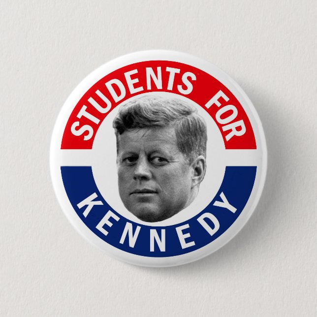 Chapa Redonda De 5 Cm Estudiantes para Kennedy (Anverso)