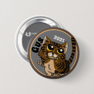 Chapa Redonda De 5 Cm Estudio útil Personalizado de gatos