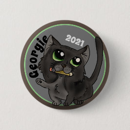 Chapa Redonda De 5 Cm Estudio útil Personalizado de gatos