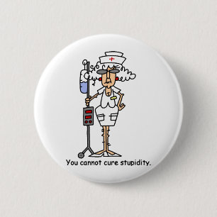 Chapa Redonda De 5 Cm ¡Estupidez!