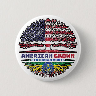 Chapa Redonda De 5 Cm Etiopía EEUU EEUU Estados Unidos