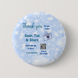 Chapa Redonda De 5 Cm Etiqueta de ajuste para compartir redes sociales q