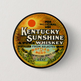 Chapa Redonda De 5 Cm Etiqueta de Whiskey de Vintage Kentucky