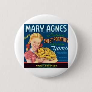 Chapa Redonda De 5 Cm Etiqueta del producto alimenticio de las patatas