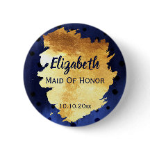 Etiqueta metalizado del nombre del banquete de