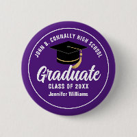 Etiqueta Personalizada Graduada de Escuela Secunda