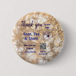 Chapa Redonda De 5 Cm Etiquetas instantáneas comparten redes sociales q 