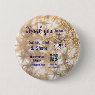 Chapa Redonda De 5 Cm Etiquetas instantáneas comparten redes sociales q 