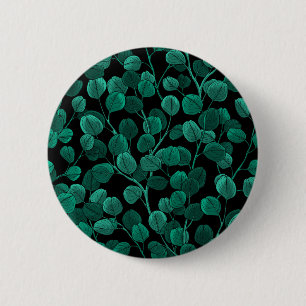 Chapa Redonda De 5 Cm Eucalyptus sobre negro