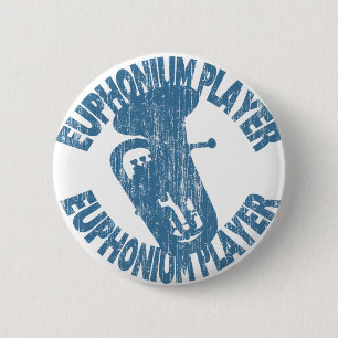 Chapa Redonda De 5 Cm Euphonium Player